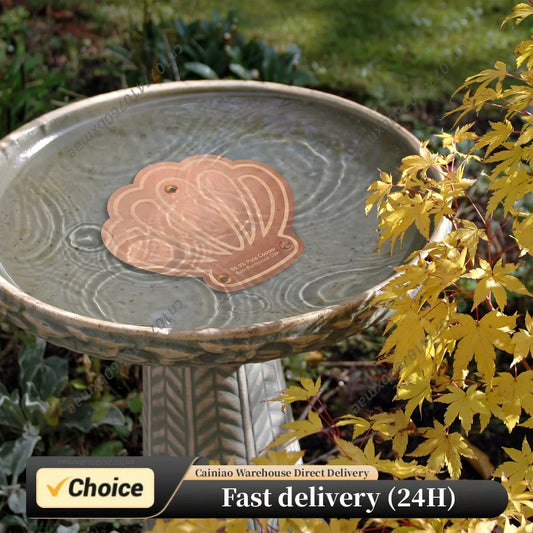 Copper Disc for Bird Bath 0.8mm Self Cleaning Design Copper Plate Keeps Water Fresh for Outdoor Bird Baths & Bowls Peaceful Pleasures Health and Wellness