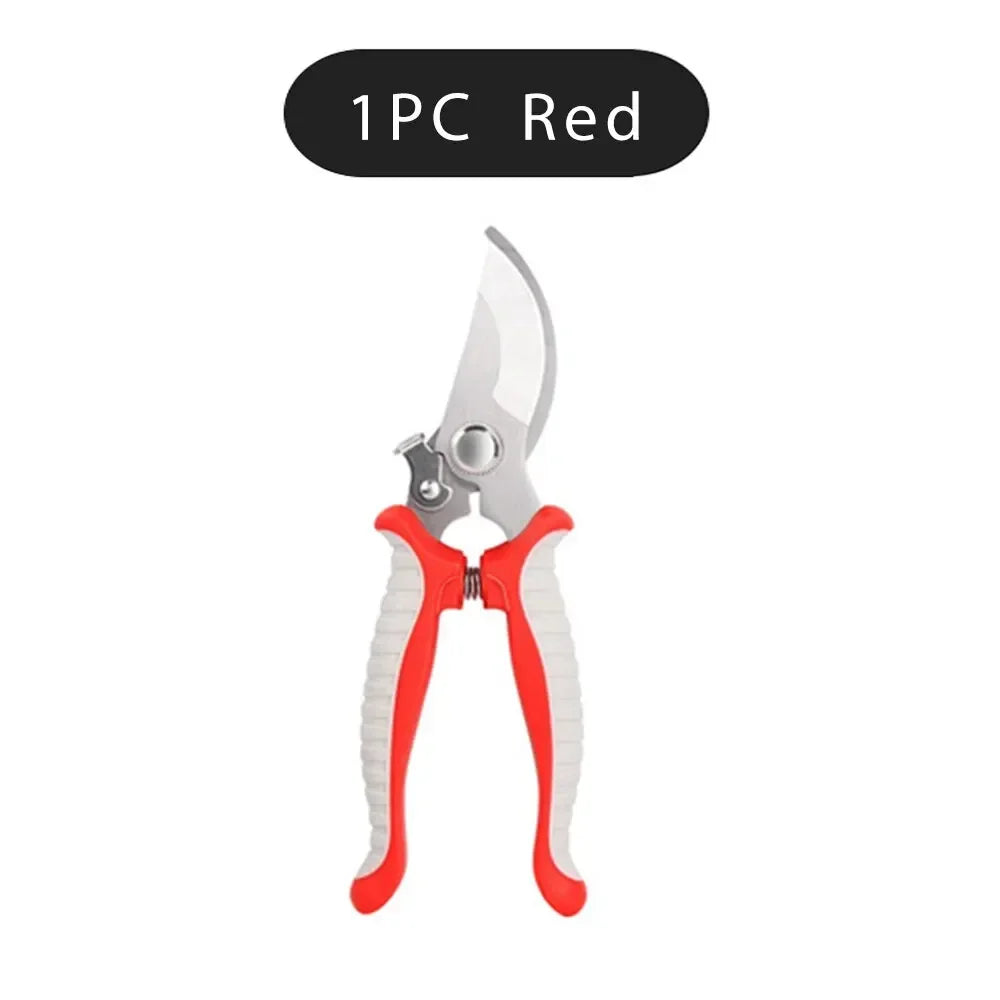 Pruner Garden Scissors Professional Sharp Bypass Pruning Shears Tree Trimmers Secateurs Hand Clippers For Garden Beak Scissors Peaceful Pleasures Health and Wellness 1pc red