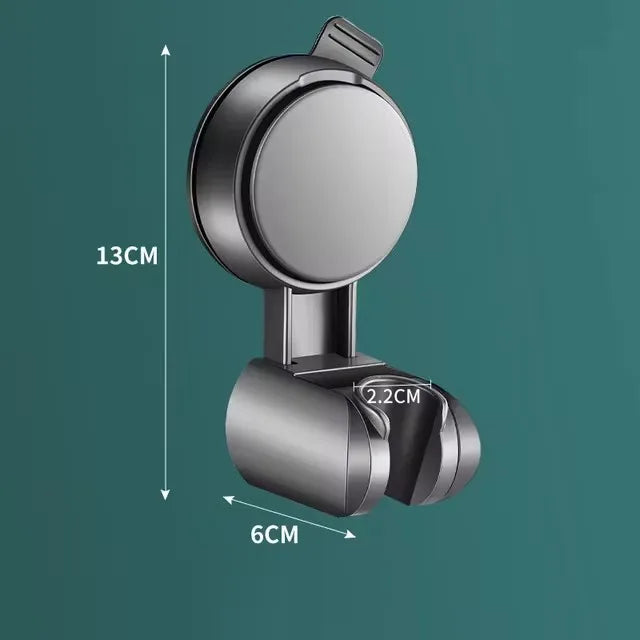 360° Suction Cup Shower Head Holder – No-Drill Wall Mount