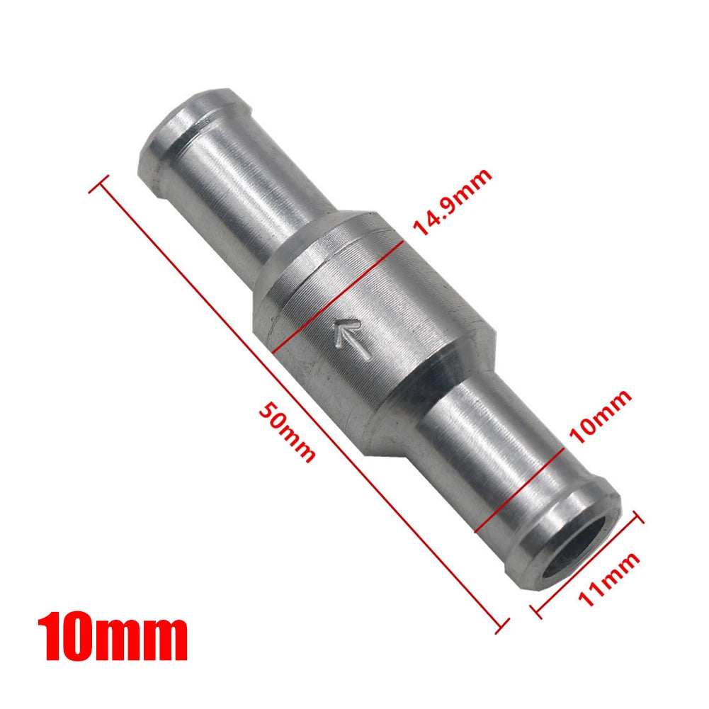 6- Inline Way Non-return Check Valve Auminium Fuel Water Gas Air