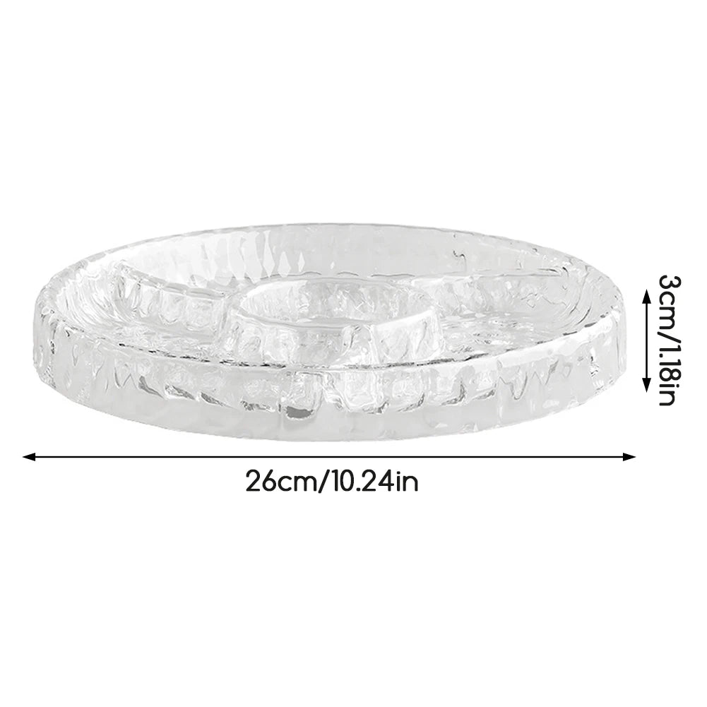 Multi-Compartment Snack & Fruit Serving Tray | Nut Candy Plate