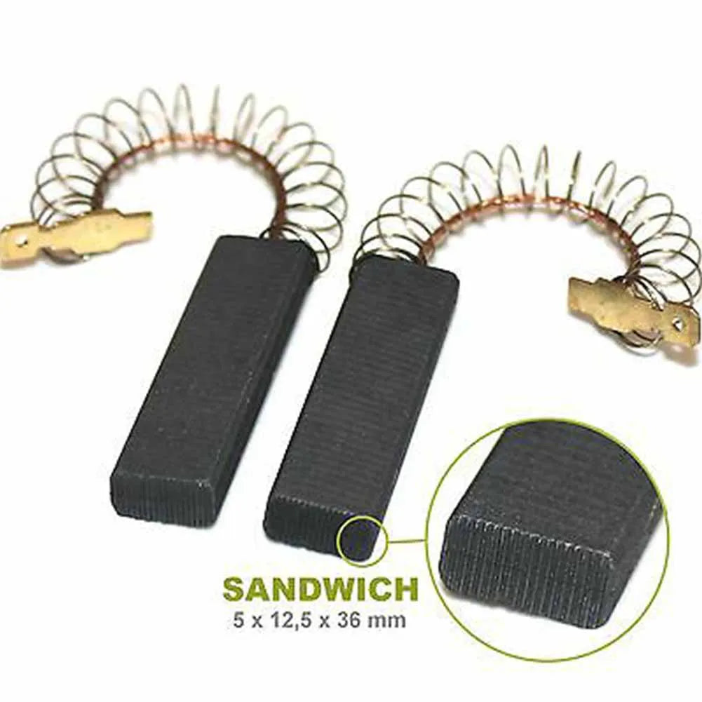 Carbon Brushes 5 X 12 Siemens Bosch 00154740 Washing Machine Brush