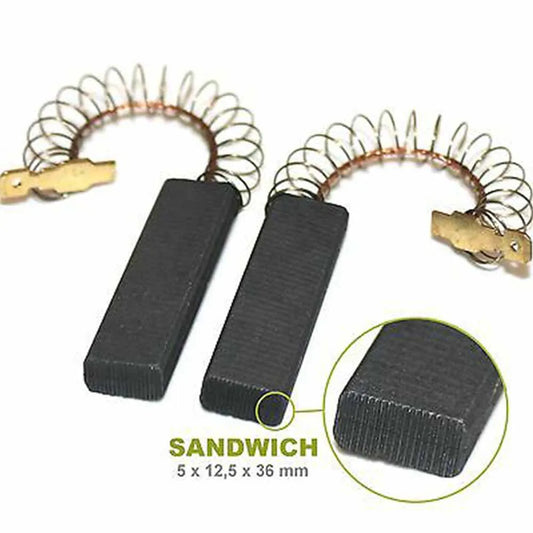 Carbon Brushes 5 X 12 Siemens Bosch 00154740 Washing Machine Brush Peaceful Pleasures Health and Wellness Default Title