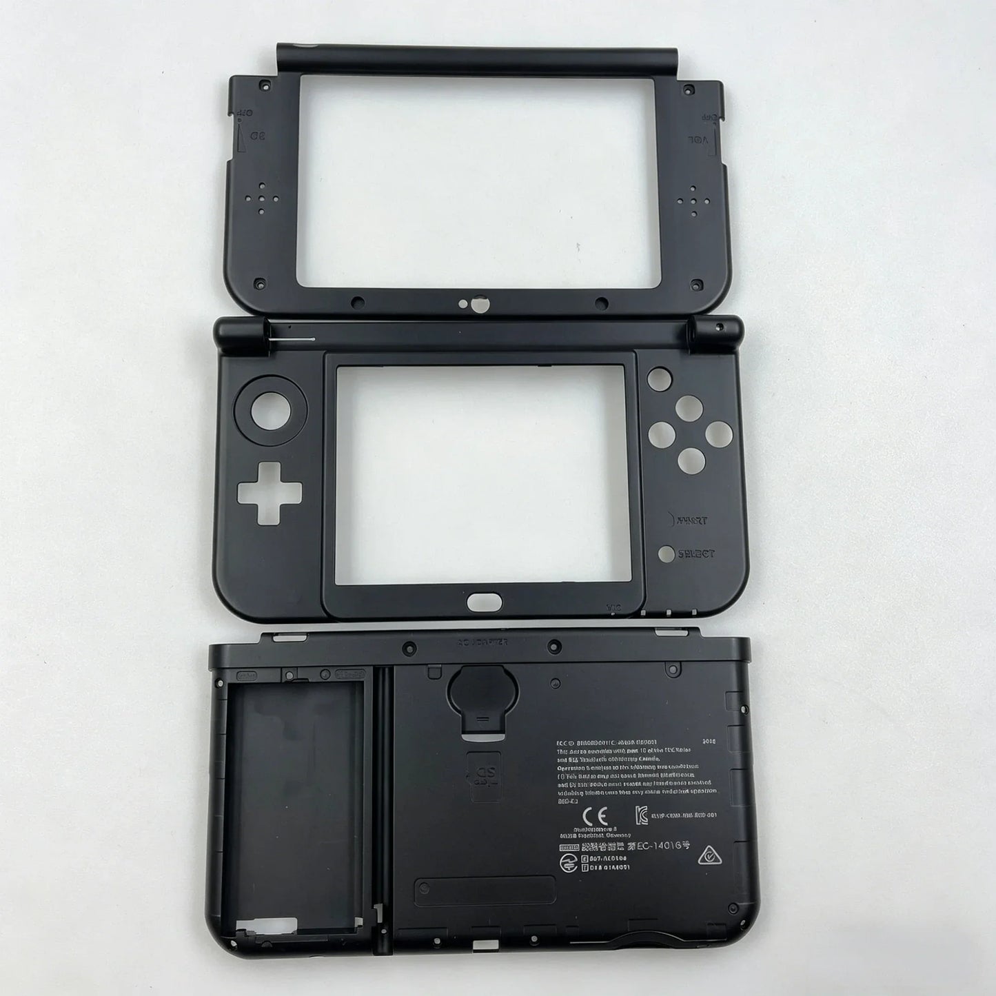 For NEW 3DS XL Replacement Complete Housing Case Set Middle Housing Shell Hinge Part Bottom Middle Shell Cover Plastic Frame Peaceful Pleasures Health and Wellness