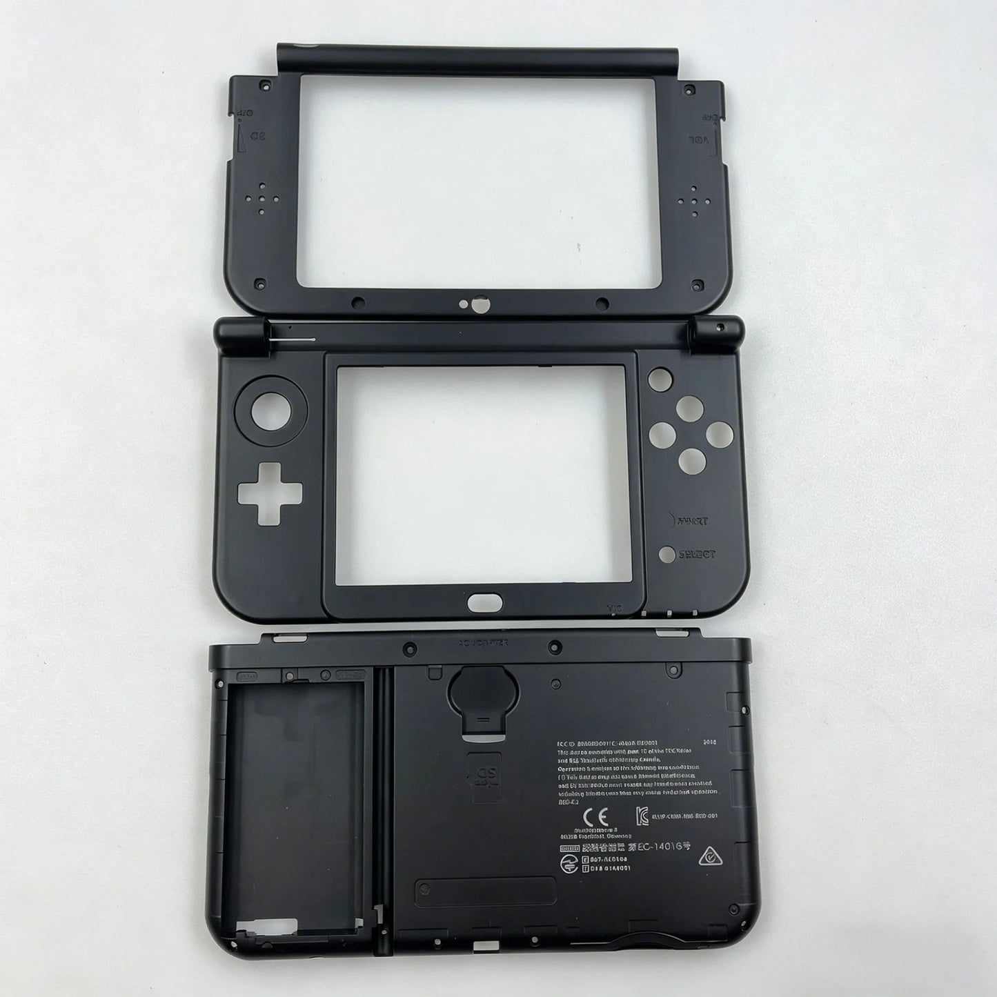 New 3DS XL Replacement Housing Shell Set – Bottom, Middle & Back