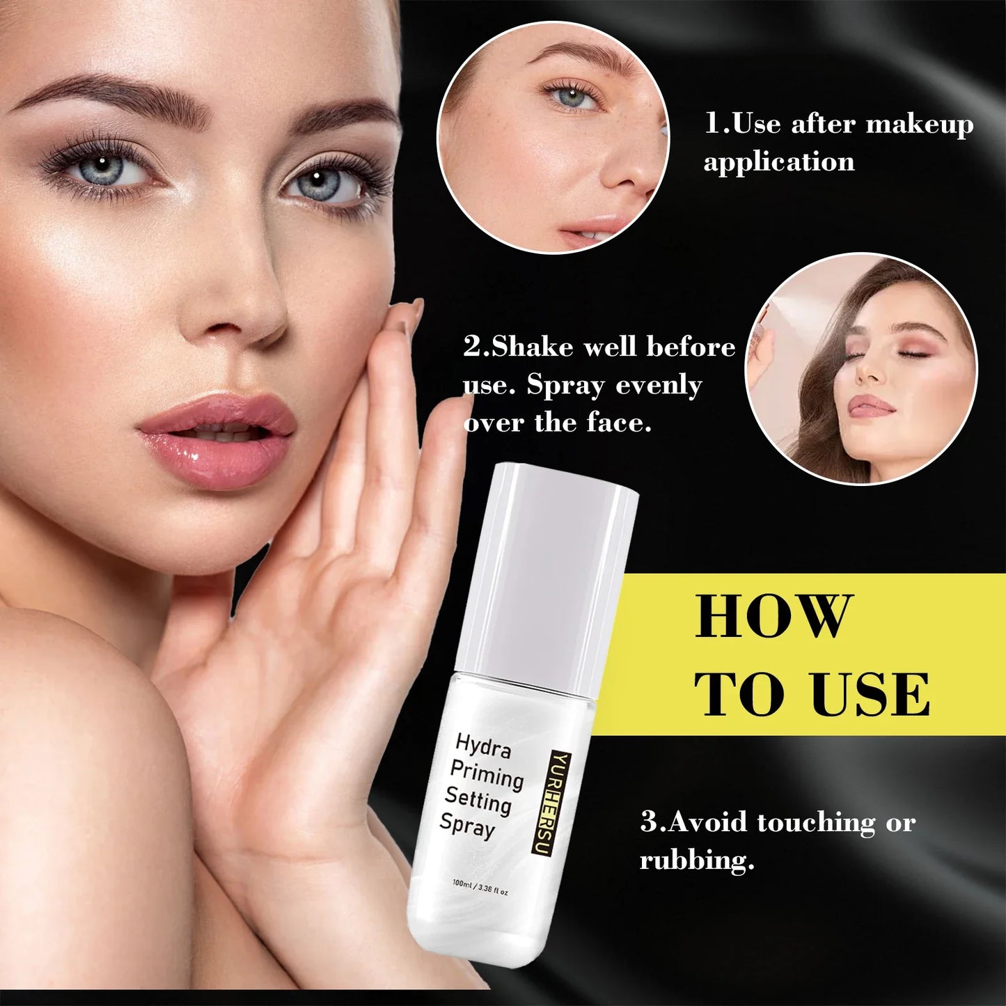 YURHERSU Quicksand Makeup Setting Spray – Waterproof 100ml