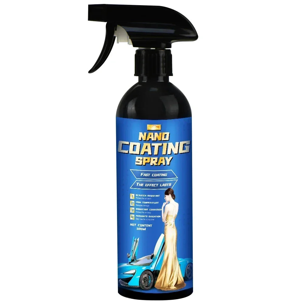Ceramic Car Coating 500ML 9H Nano Liquid Glass Plated Crystal Hydrophobic Waterproof Polishing Paint Hardness Car Polish Wax Peaceful Pleasures Health and Wellness 500ml