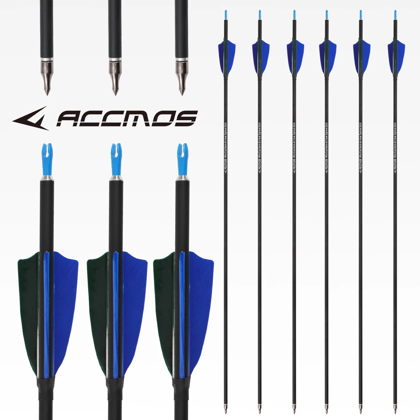 6 12 ID6 Carbon Arrow Spine500 Archery Recurve Compound Bow Shooting