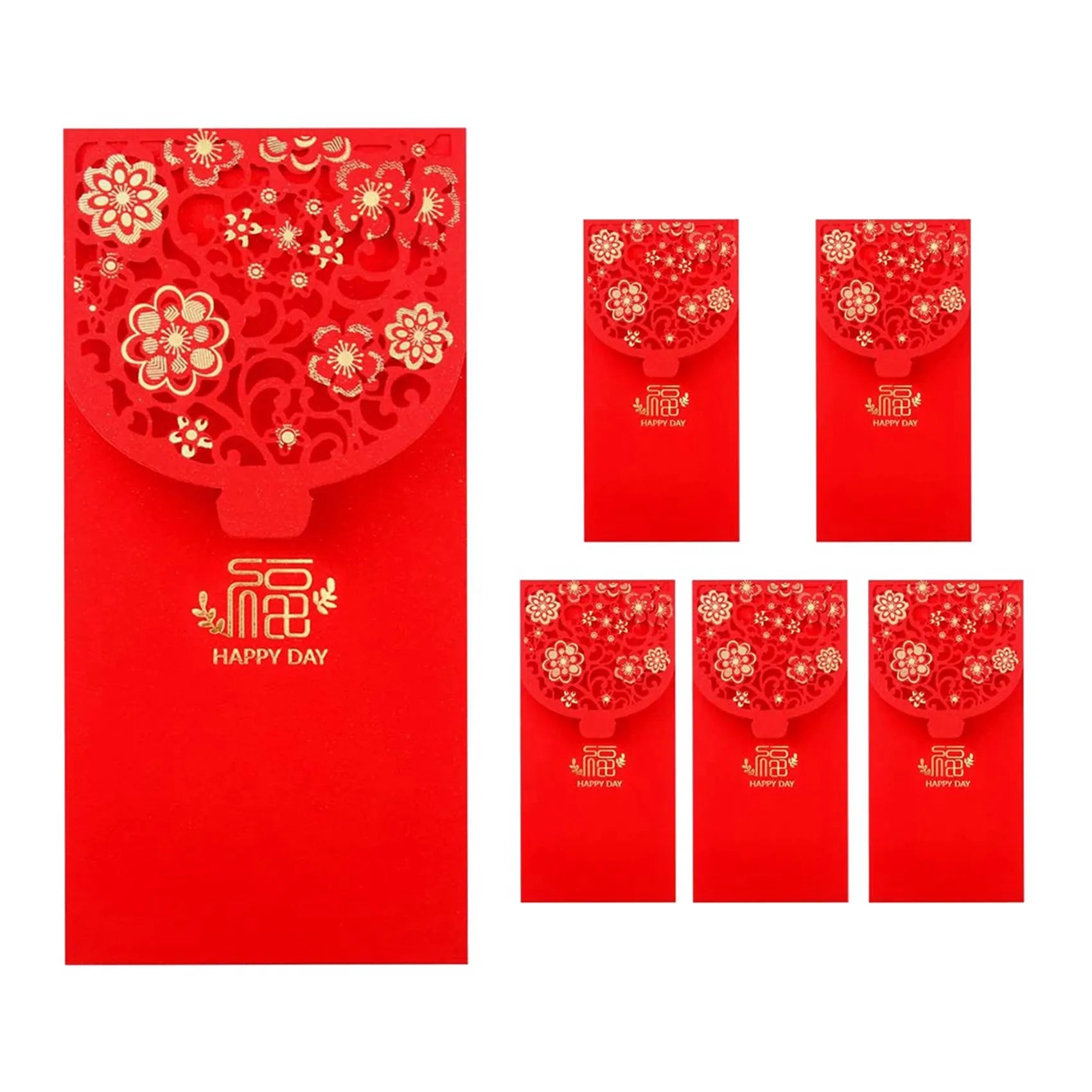 A36T-20PCS Chinese New Year Red Envelopes Lucky Money Envelopes Spring Festival Red Packet For New Year Wedding (7X3.4 Inch) Peaceful Pleasures Health and Wellness