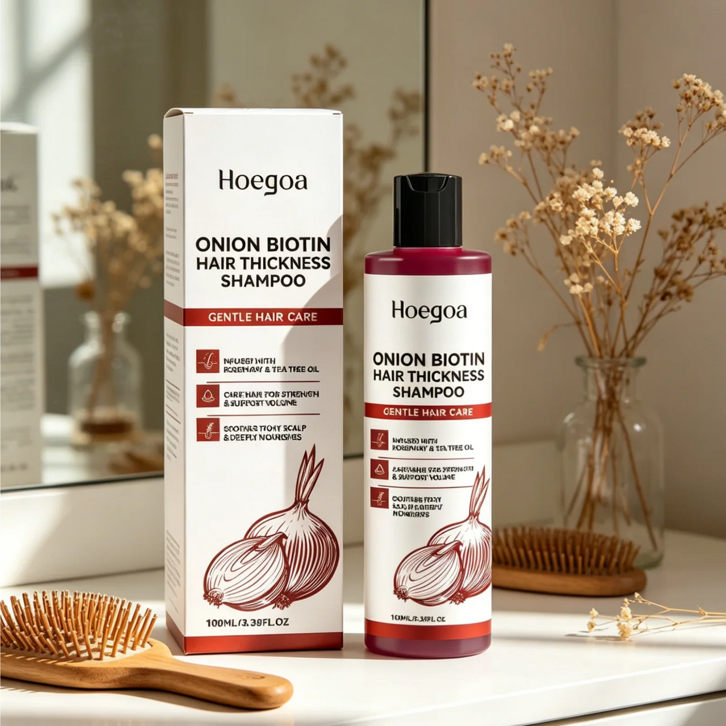 Hoegoa Onion Biotin Shampoo – Scalp Soothing & Nourishing