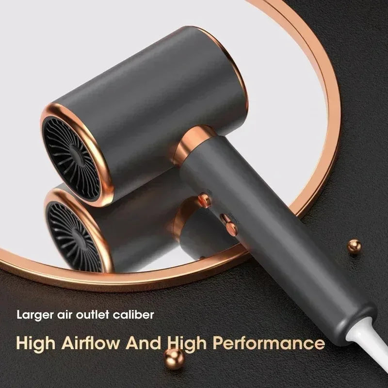 Ionic Hair Dryer Lightweight Low Noise 2000W Salon Power with 3 Speed Dual Temp for Home Hair Care Peaceful Pleasures Health and Wellness