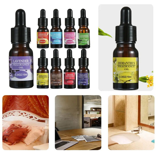 Car & Home Aromatherapy Refill Oil 10ml with Dropper | Air Freshener Aromatherapy Refill Oil Peaceful Pleasures Health and Wellness