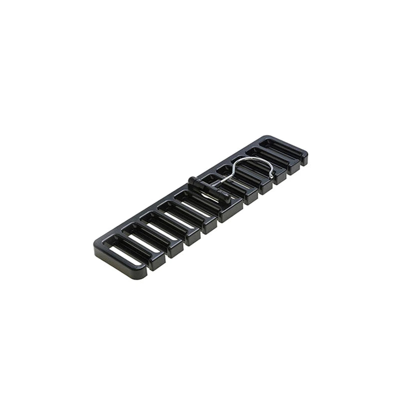 Multi-functional Tie Belt Hanger Wardrobe Closet Belts Scarf Hanging Organizer Rotating 10 Card Slots Storage Holder Rack Hook Peaceful Pleasures Health and Wellness 1pc Black