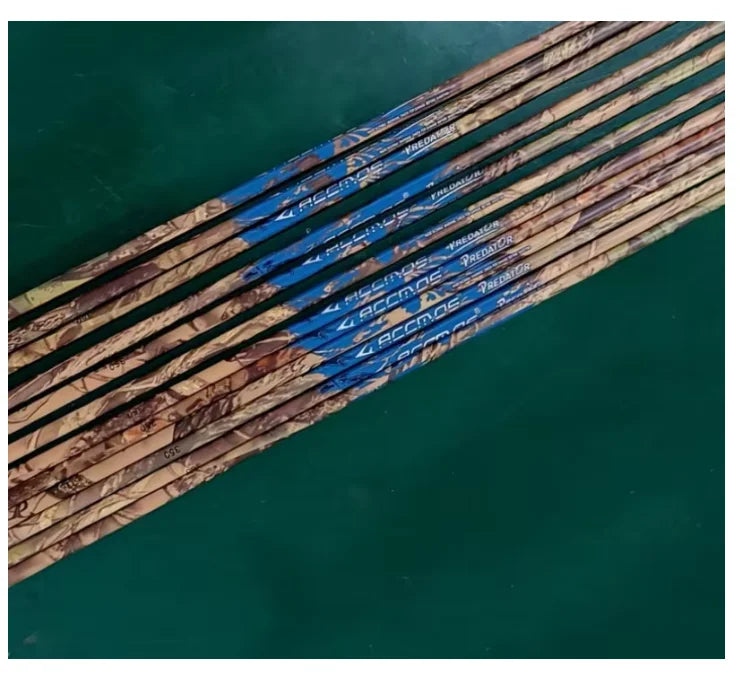 Camo Carbon Arrow Shaf ID6 Spine 300 350 400 500 Straightness 0 003