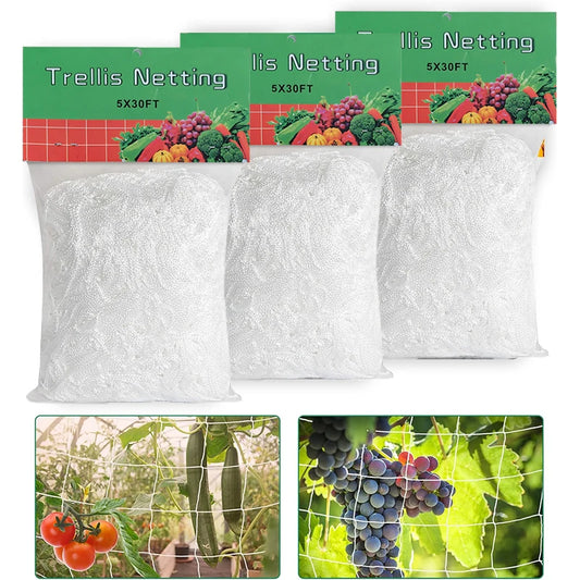 Garden Plant Trellis Netting – Square Mesh for Climbing Plants Plant Trellis Netting Peaceful Pleasures Health and Wellness