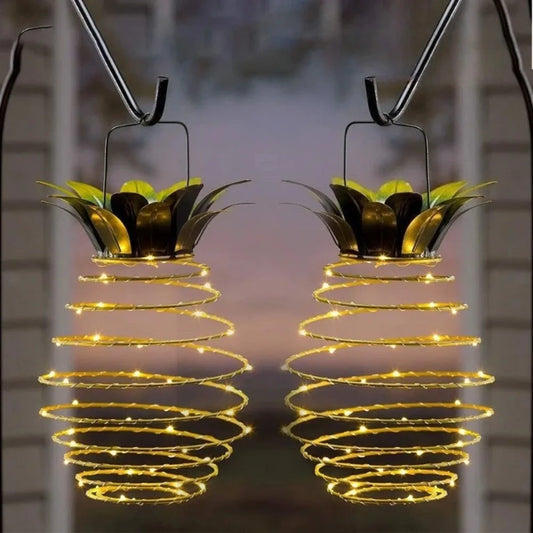 Solar Pineapple Lantern LED String Lights – Outdoor Waterproof Solar String Lights Peaceful Pleasures Health and Wellness
