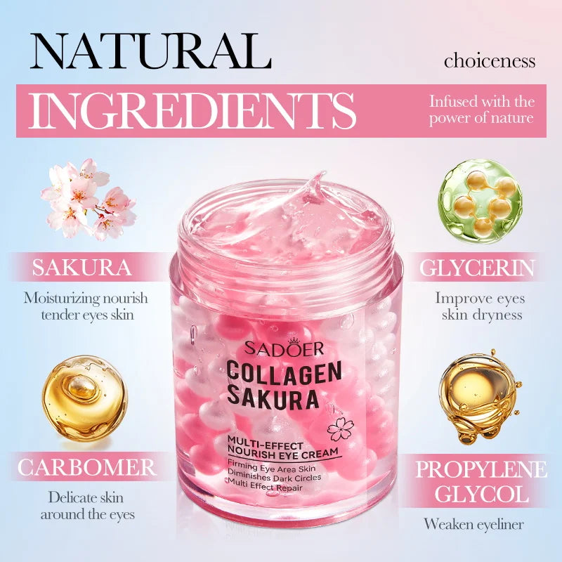SADOER Sakura Eye Cream – Dark Circles & Anti-Aging Moisturizer