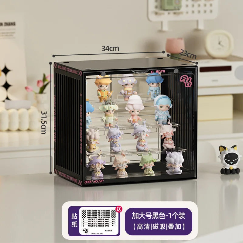 Large Collectible Figure Display Case – Dust-Proof Organizer Box