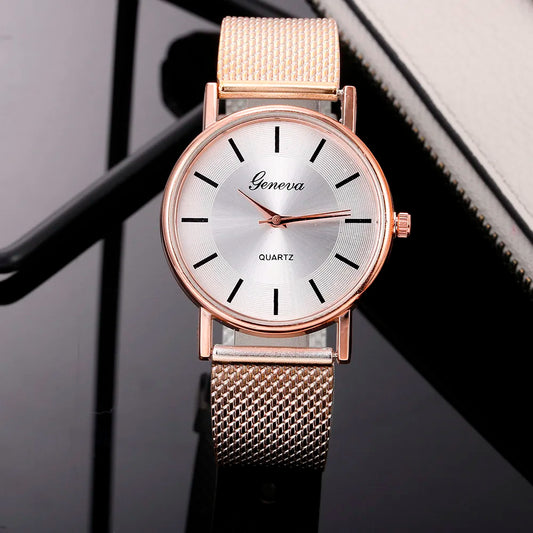 ISHOWTIENDA Women's Luxury Quartz Watch – Stainless Steel Women's Quartz Watch Oasis Select