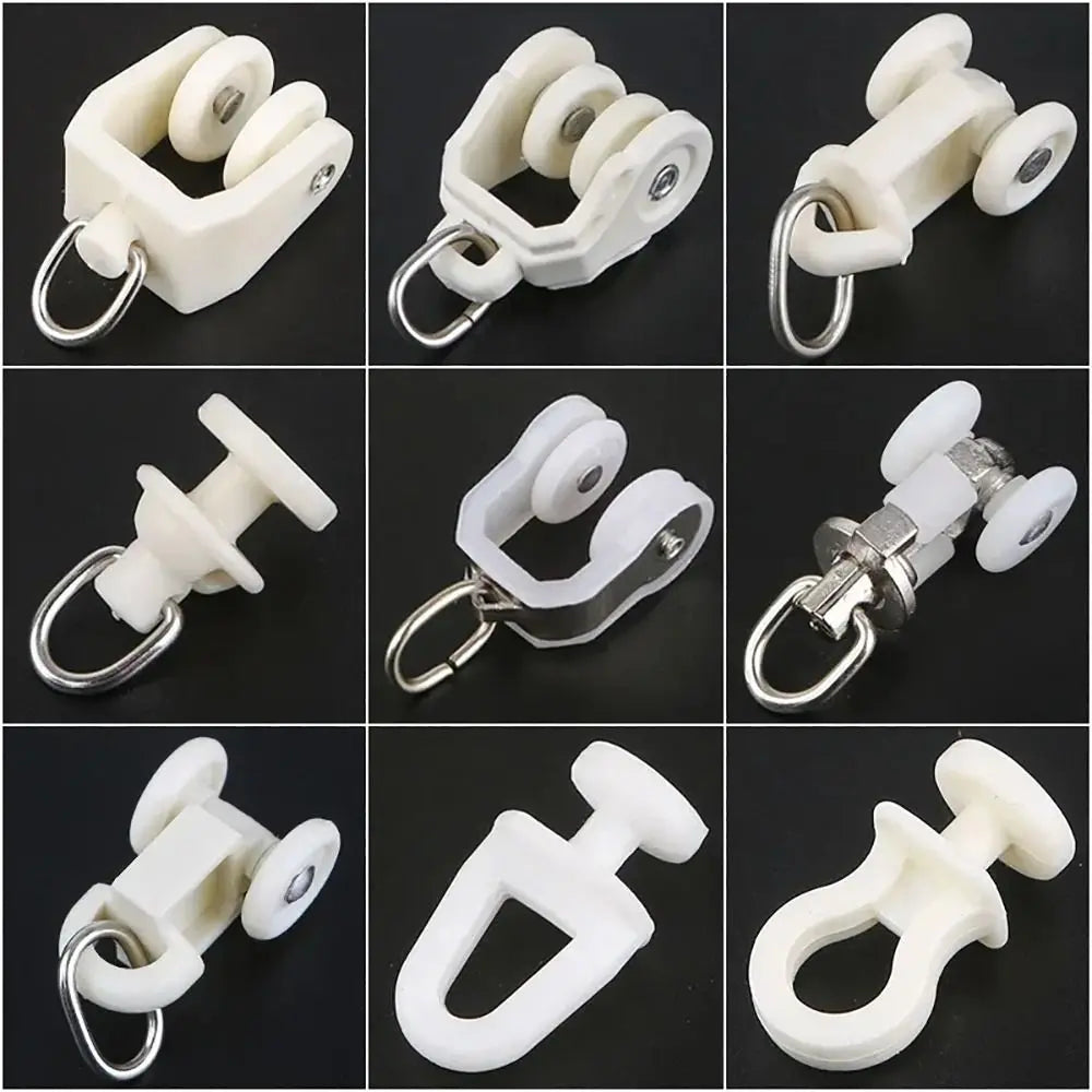 10-Pack Curtain Track Roller Wheels – Straight & Curved Rail Sliders