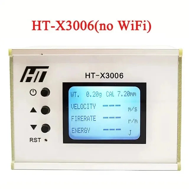Shooting Speed Meter Ball Velocity Energy Measurement Shooting Chronograph Bullet Speed Tester with Backlight LCD Peaceful Pleasures Health and Wellness X3006(no WiFi)