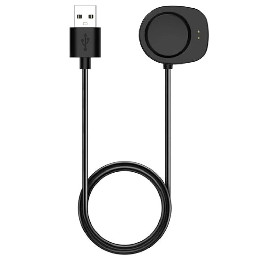 Amazfit T-Rex 3 & Balance Replacement USB Charger Cable Peaceful Pleasures Health and Wellness black