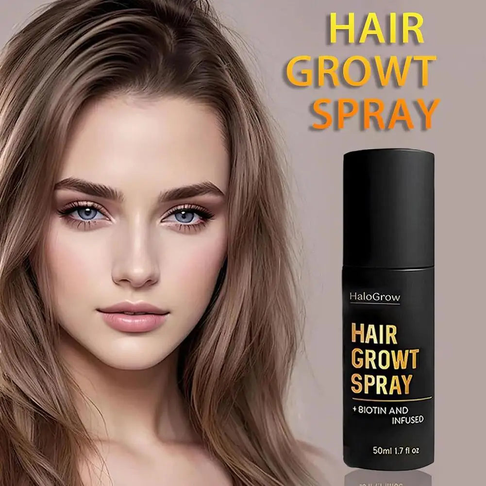 Ginger Oil & Biotin Hair Growth Spray – 50ml Scalp Nourishing Spray for Thicker, Fuller-Looking Hair Peaceful Pleasures Health and Wellness