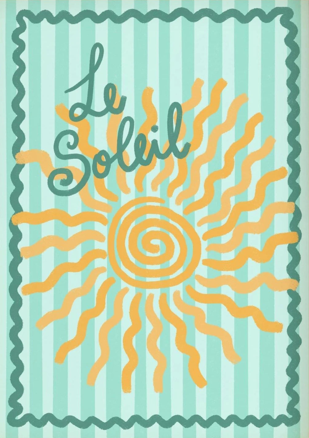 Tropical Beach Seashell Lobster Canvas Wall Art | Summer Poster