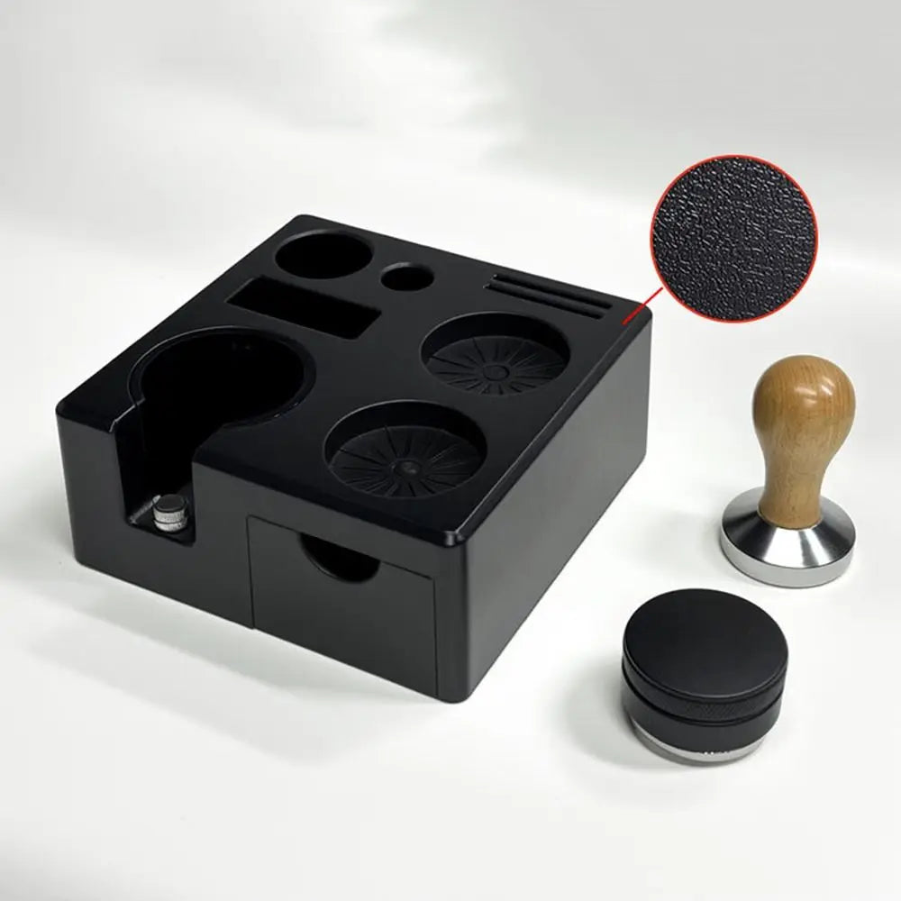 Square Espresso Tamping Station & Portafilter Holder Organizer