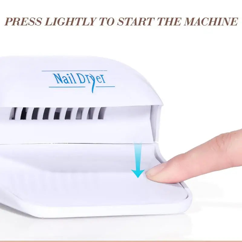 Portable Nail Fan Dryer for Regular Polish | One-Key Operation