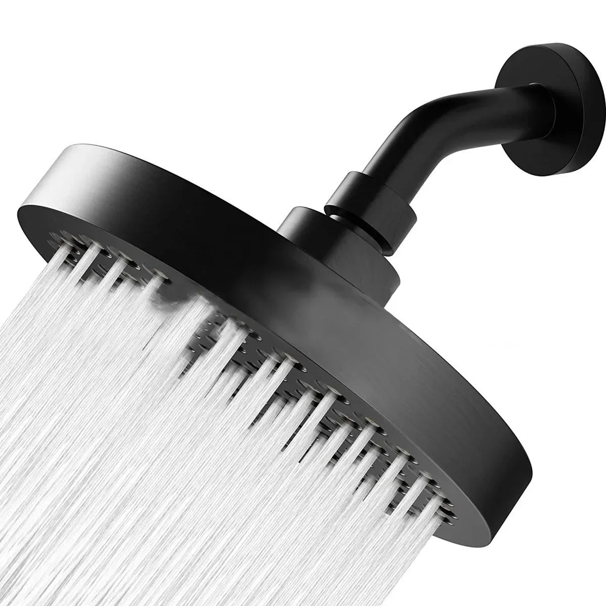 6-Inch High Pressure Rainfall Shower Head with Arm – Chrome