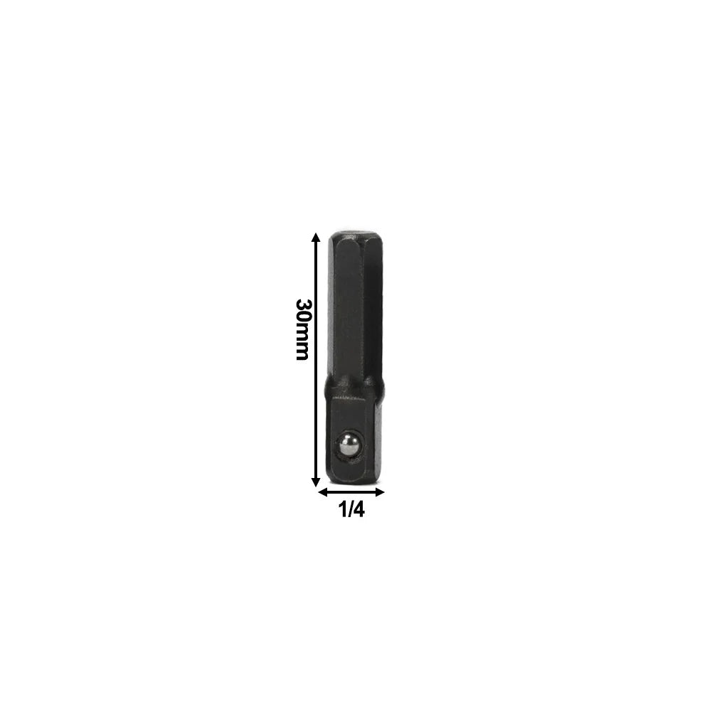 1 4 Drill Socket Adapter Driver Hex Shank Square Extension Pneumatic
