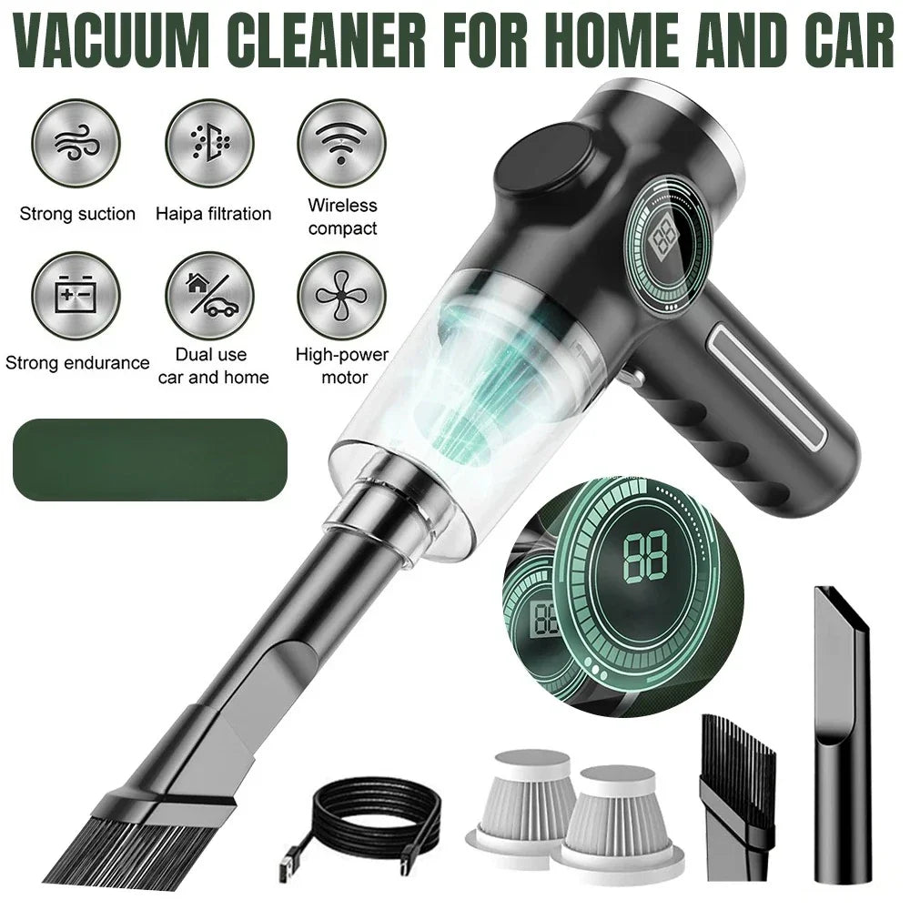 Cordless Handheld Vacuum 3500Pa – Car & Home Cleaner