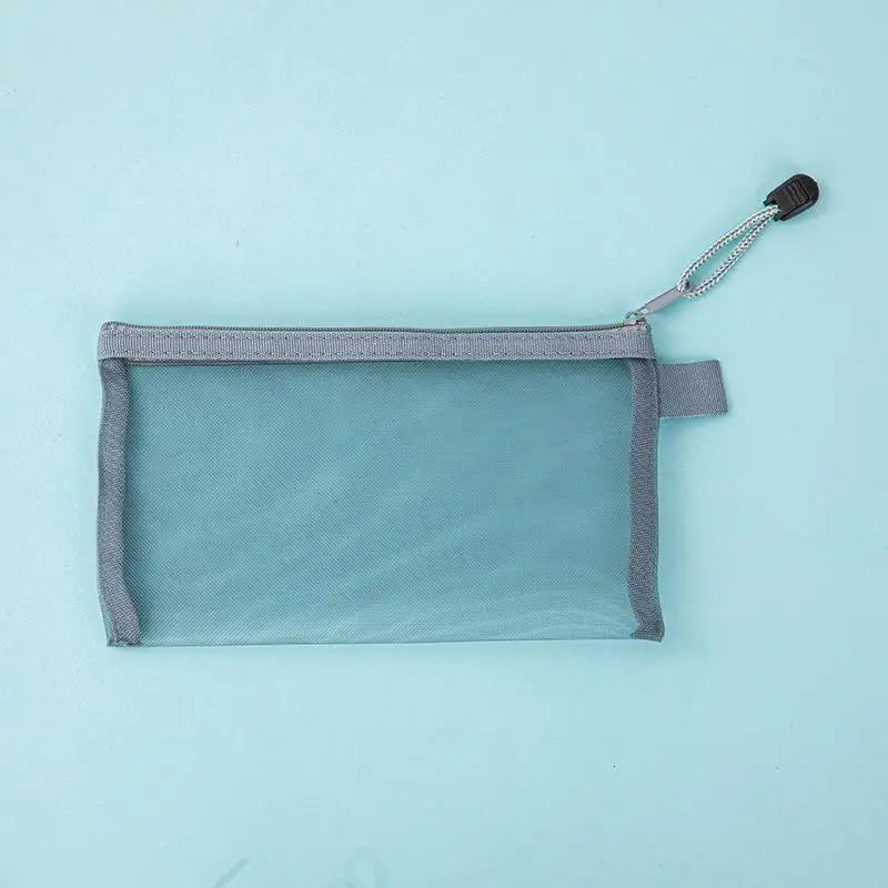 Clear Mesh Zipper Pencil Pouch | School, Office & Storage
