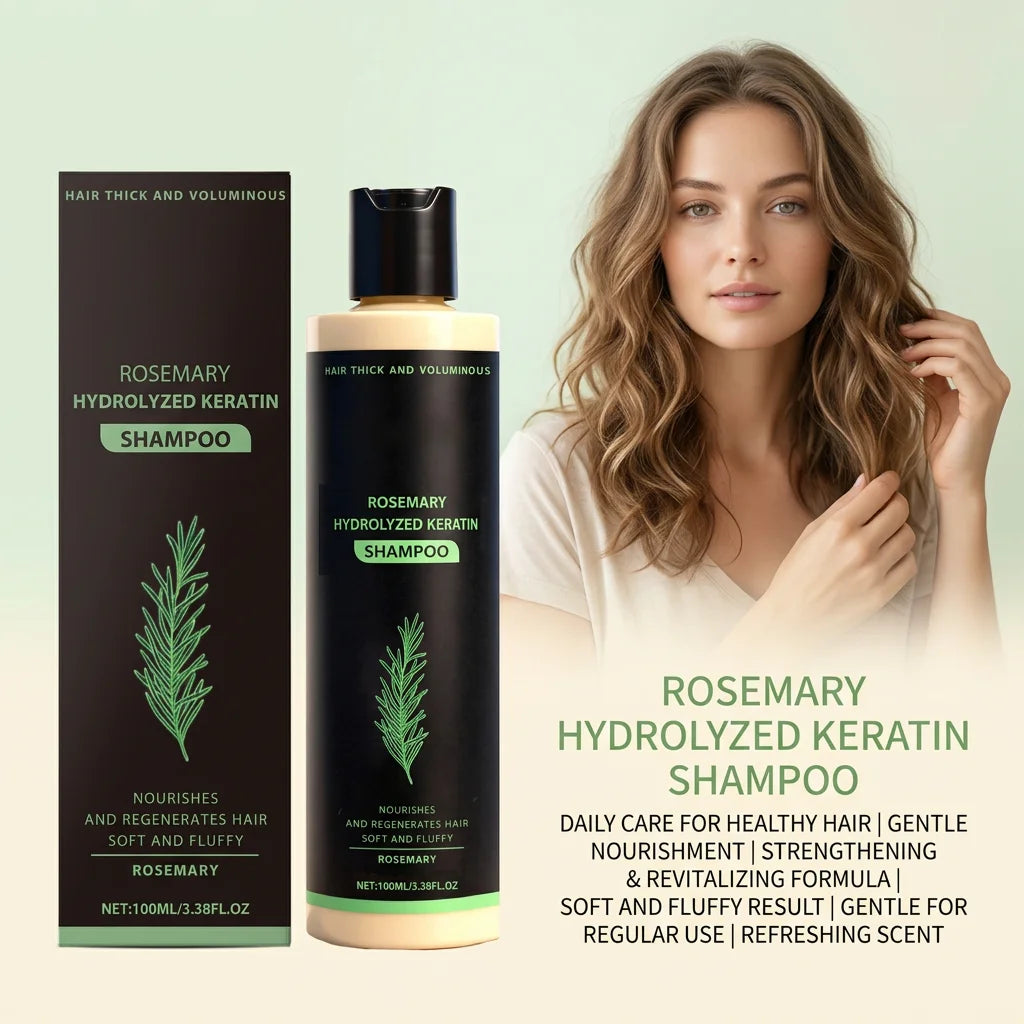 Rosemary Volumizing Shampoo Repair Hair Roots Soothing Scalp Promote Hair Growth Control Oil Reduce Odor Moisturizing Shampoo Peaceful Pleasures Health and Wellness