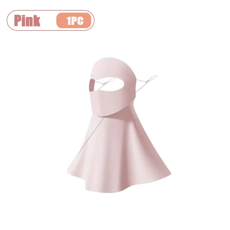 Ice Silk Face Mask UPF 50+ Cooling UV Sun Protection Gaiter