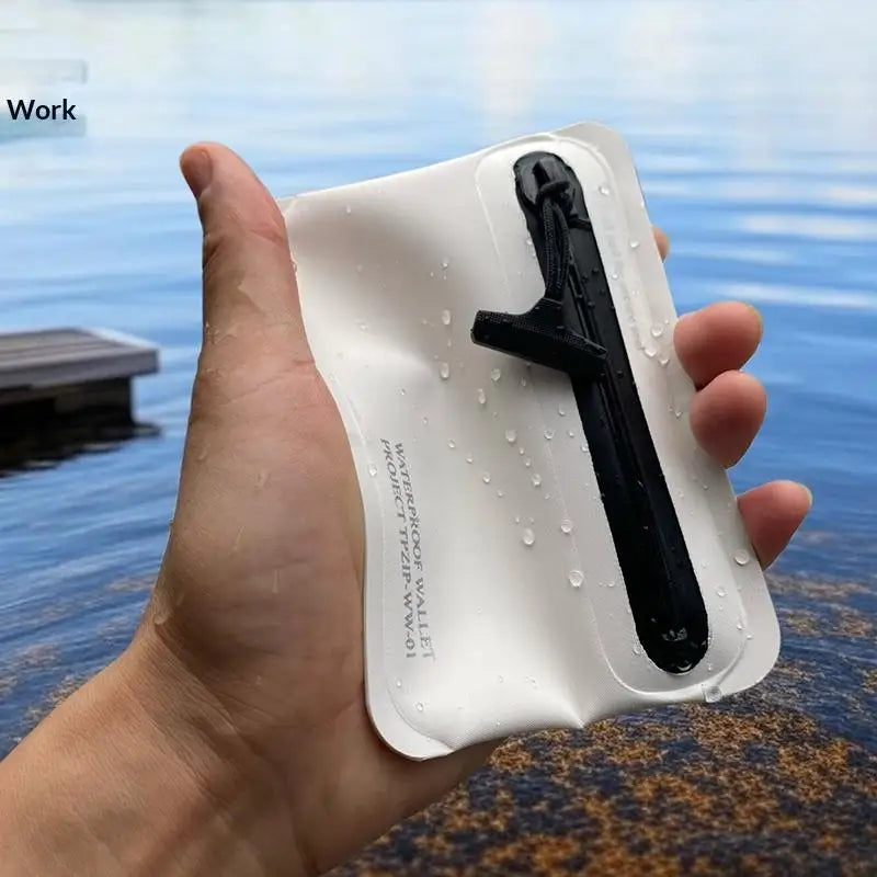 Waterproof Military-Grade TPU Wallet – Card, Key & Cable Pouch