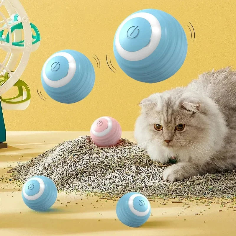 Electric Auto-Rolling Cat Ball Toy | USB Rechargeable Interactive
