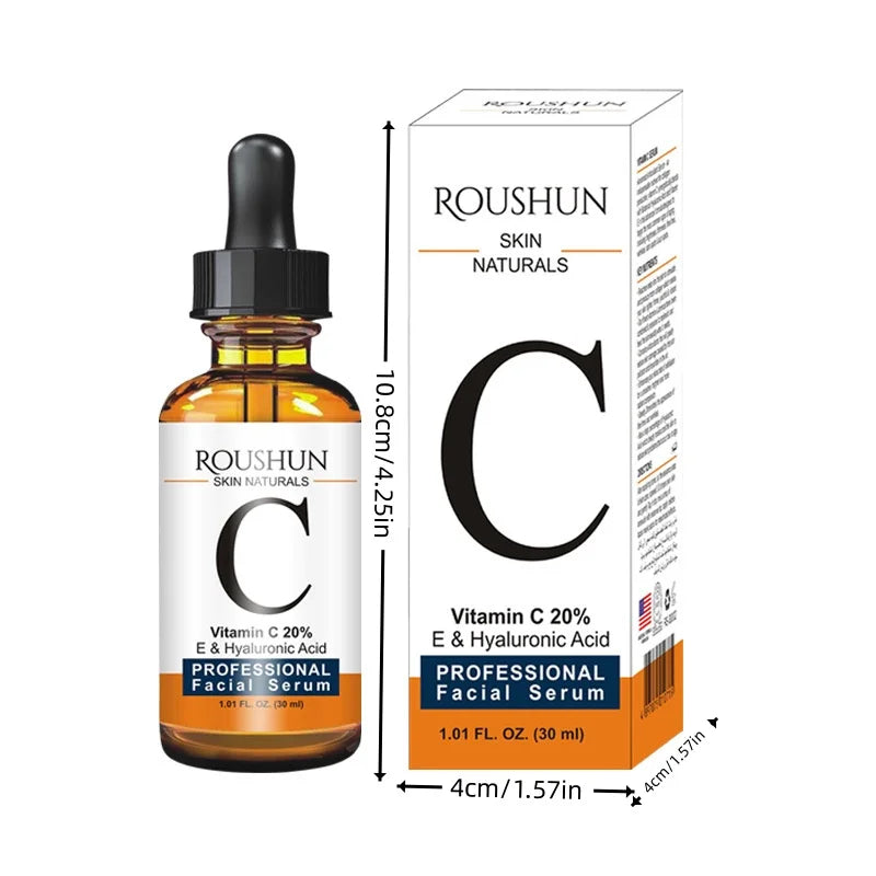 ROUSHUN Vitamin C Face Serum – Hydrating & Brightening Essence