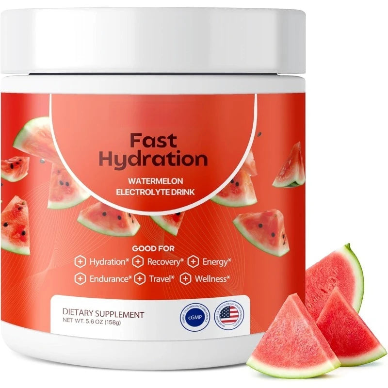 Sugar-Free Watermelon Electrolyte Mix | Na K Mg Ca Travel Jar