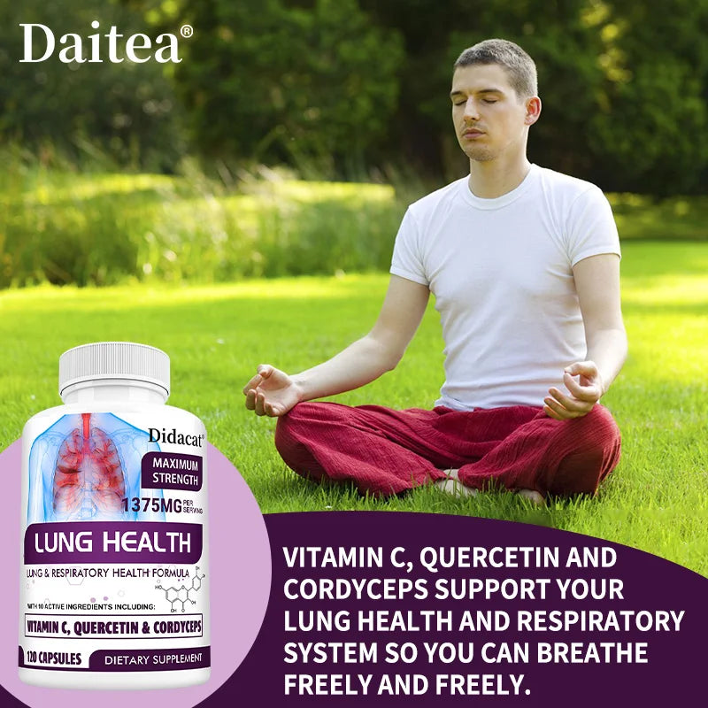 Lung Detox & Cleanse Capsules - Supports Bronchial and Respiratory Health, Promoting Lung Cleansing and Detoxification Peaceful Pleasures Health and Wellness