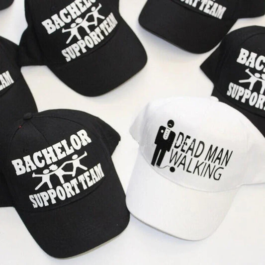 Wolf Pack Bachelor Party Trucker Hat | Groomsmen Gift Trucker Hat Peaceful Pleasures Health and Wellness