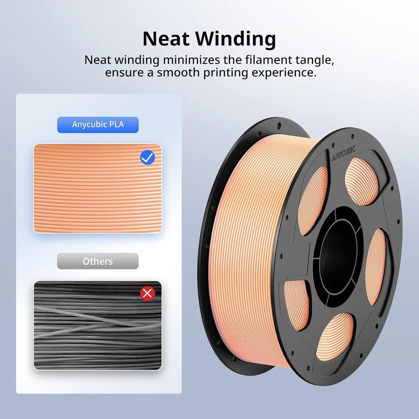 DINGSUN 3D PLA Filament 1.75mm | ±0.02mm Accuracy, 1KG Spool