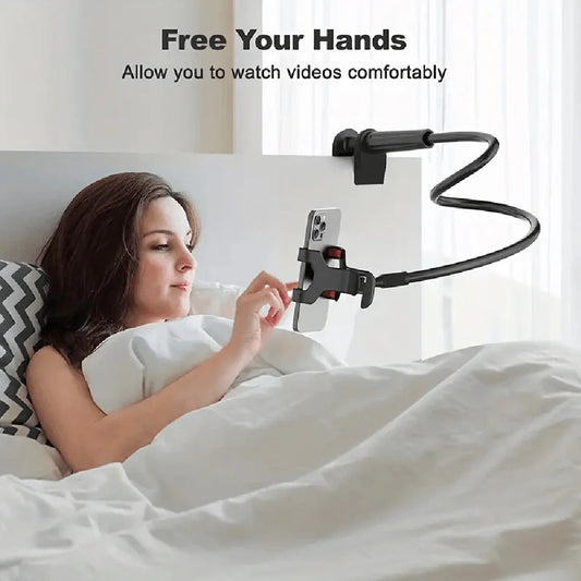 Gooseneck Phone Holder 31" Flexible Long Arm Clip Mount Gooseneck Phone Mount Peaceful Pleasures Health and Wellness