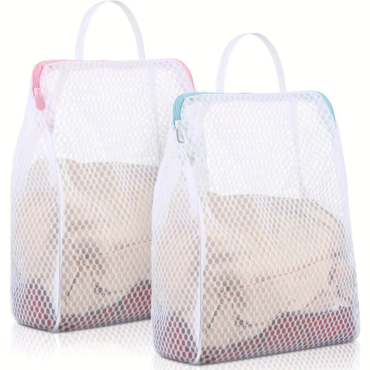 2-Pack Honeycomb Mesh Laundry Bags with Handles | Delicates Mesh Laundry Bags Oasis Select