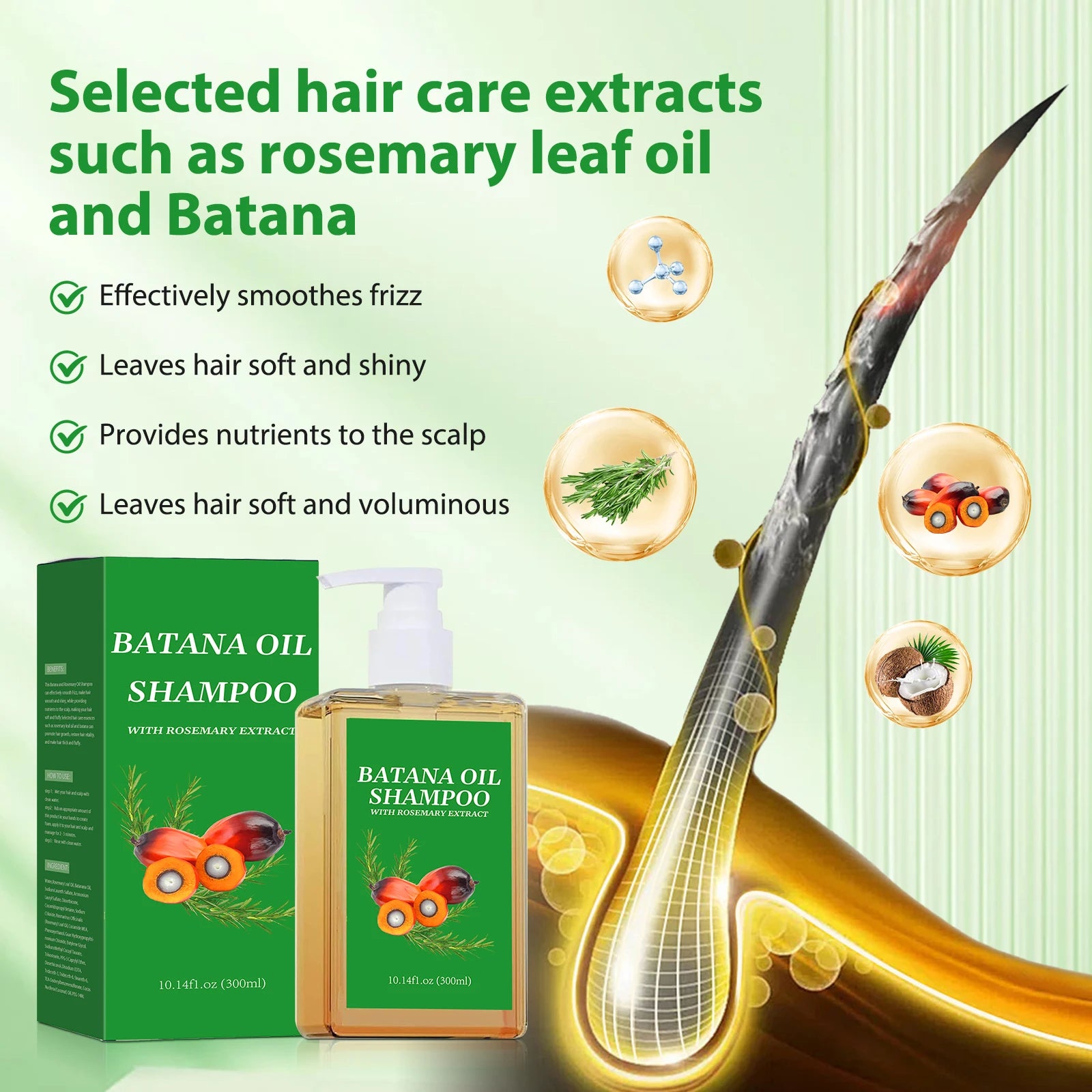 Batana Oil Shampoo & Conditioner Set Hair Strengthens Anti Loss Restore Damaged Cleansing Dandruff Control Hair Growth Shampoo Peaceful Pleasures Health and Wellness