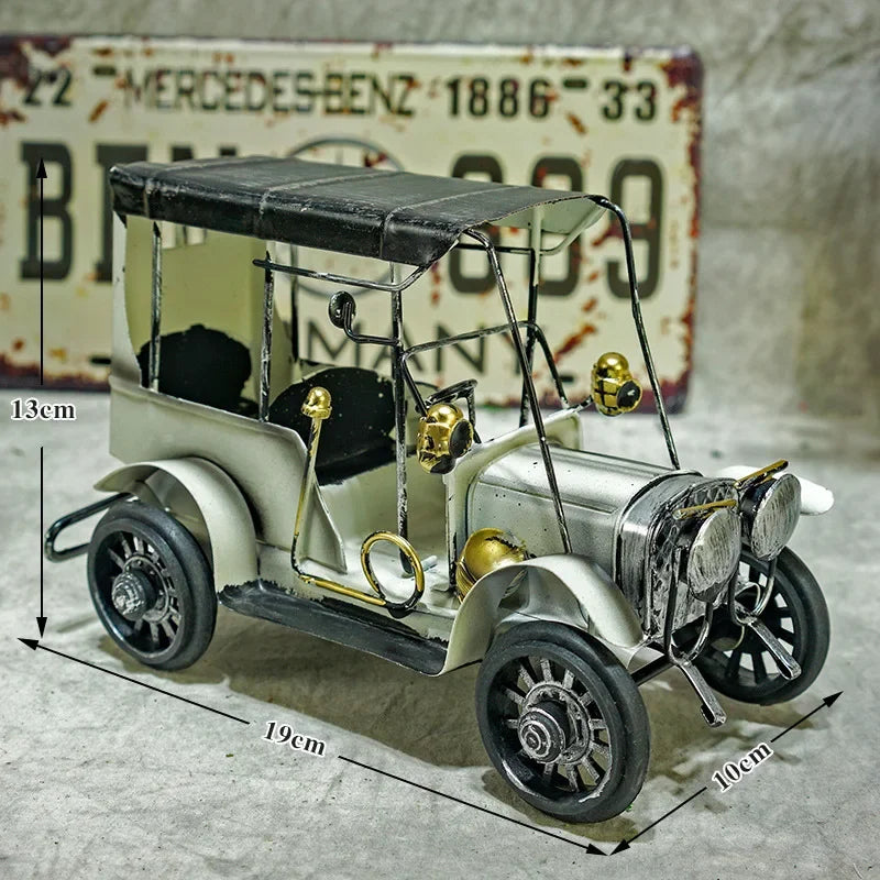 Mini Iron Pedal Small Motorcycle Model Handmade Ornaments Creative Small Moto Statue Miniatures Art Crafts Decoration Kids Gift Peaceful Pleasures Health and Wellness White 3