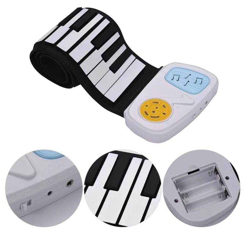 Colorful Flexible Piano Kids Electronic Keyboard Organ Enlightenment