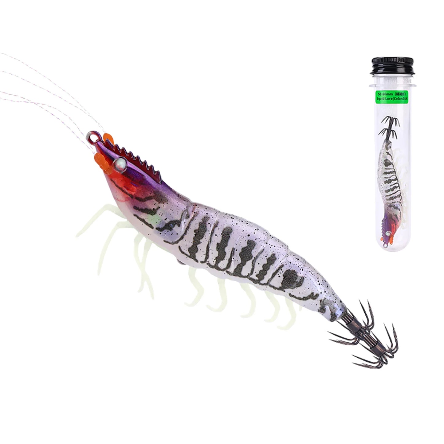 Hard Fishing Lures with 3D Holographic Eyes & Treble Hook Slow-Sinking Sea Fishing Hard Lure Double-Layer Rust-Proof for Octopus Peaceful Pleasures Health and Wellness Grey
