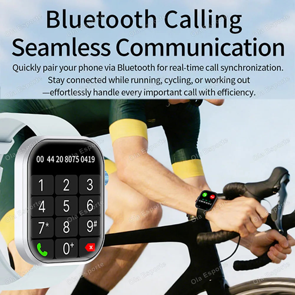 HT30 Smartwatch 2.01" HD | BT Calling, Flashlight & Fitness